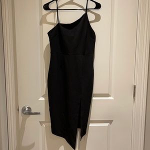 Bodycon side split midi dress